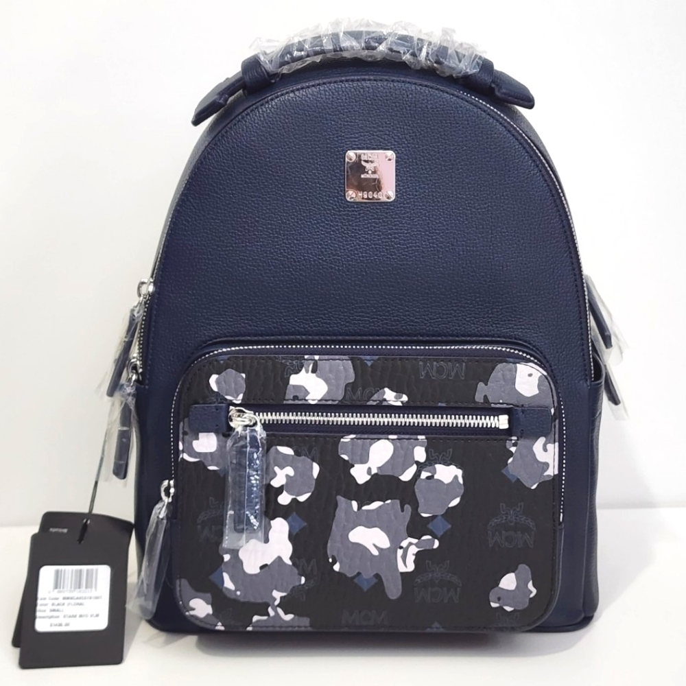 New MCM Womens small Leather Backpack